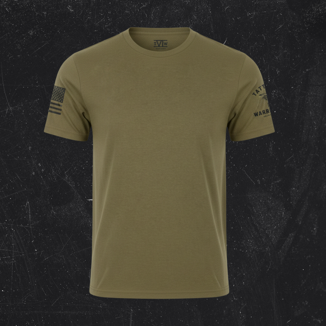 TWVI Eagle Logo T-Shirt – OD Green/Black