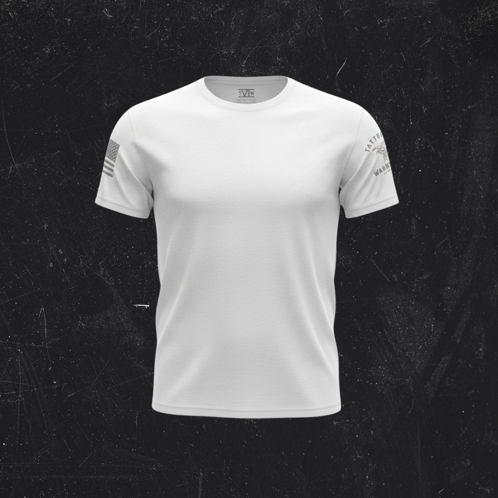 TWVI Eagle Logo T-Shirt – White/Gray