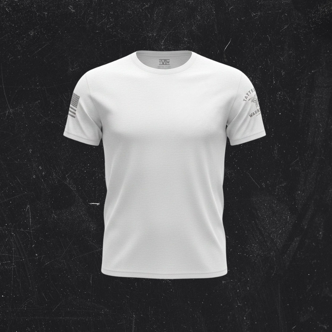 TWVI Eagle Logo T-Shirt – White/Gray