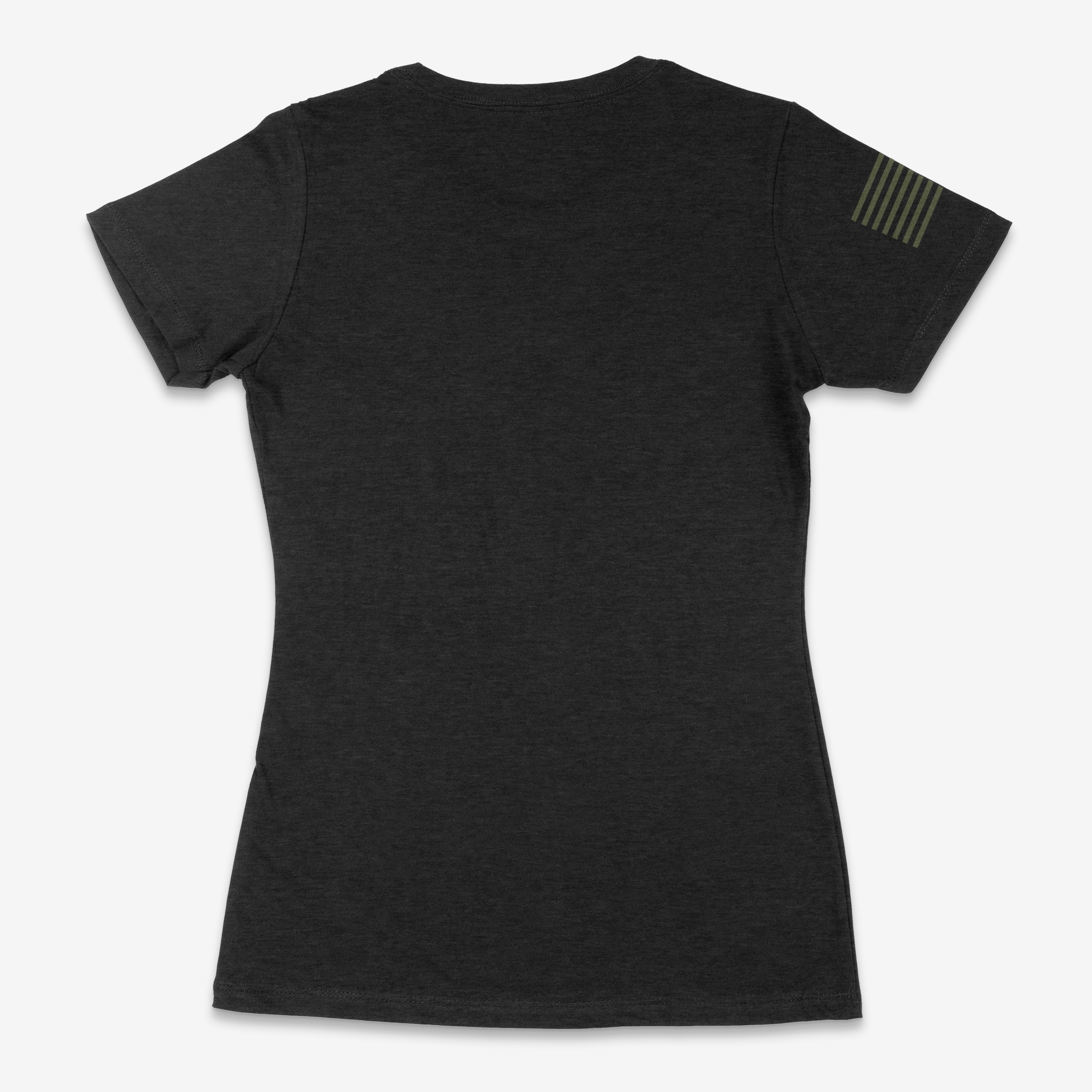 Women's Short Sleeve T-shirt Black/OD Green