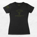Women's Short Sleeve T-shirt Black/OD Green
