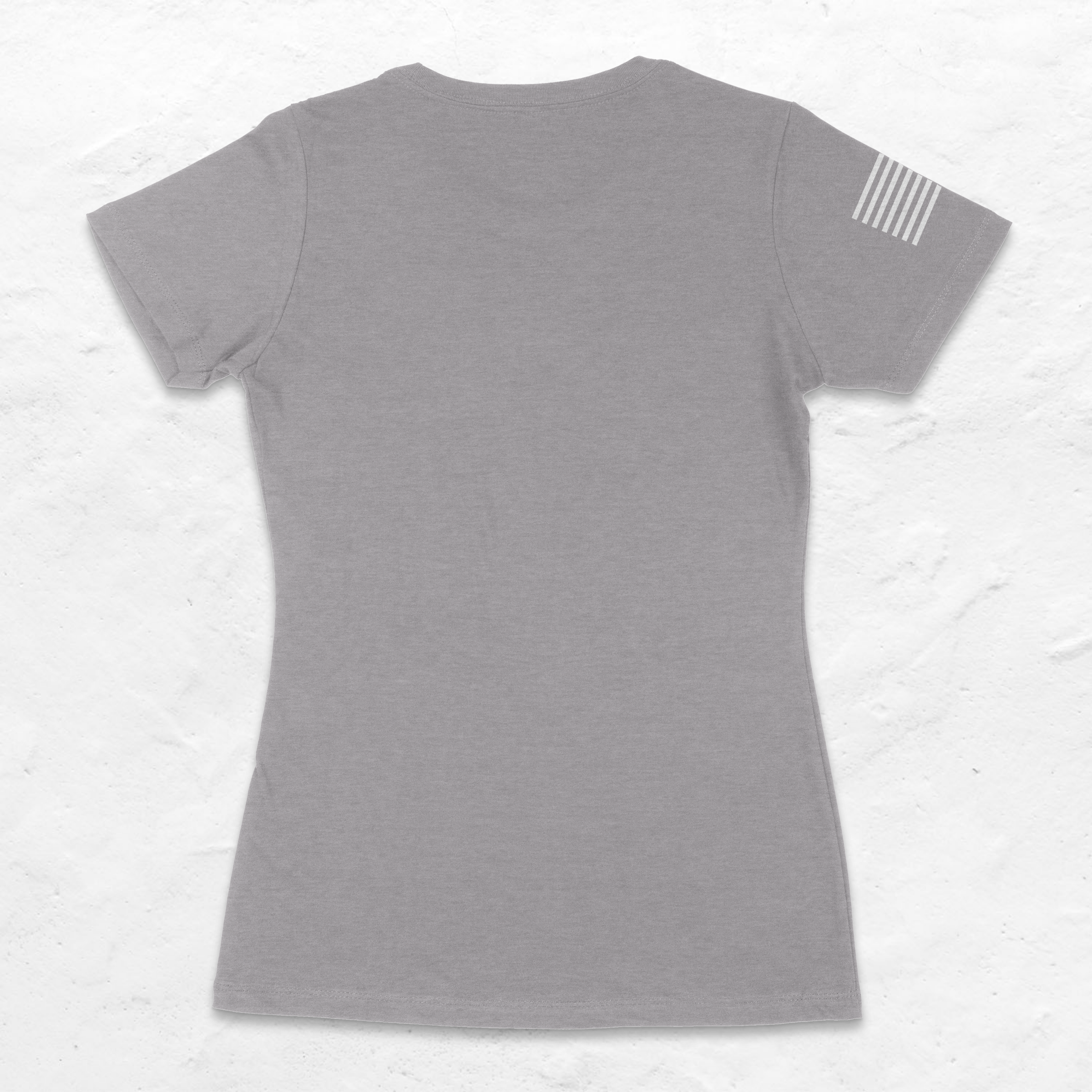 Women's Short Sleeve T-shirt Grey/White