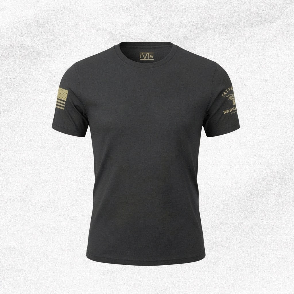 TWVI Eagle Logo T-Shirt – Black/Khaki