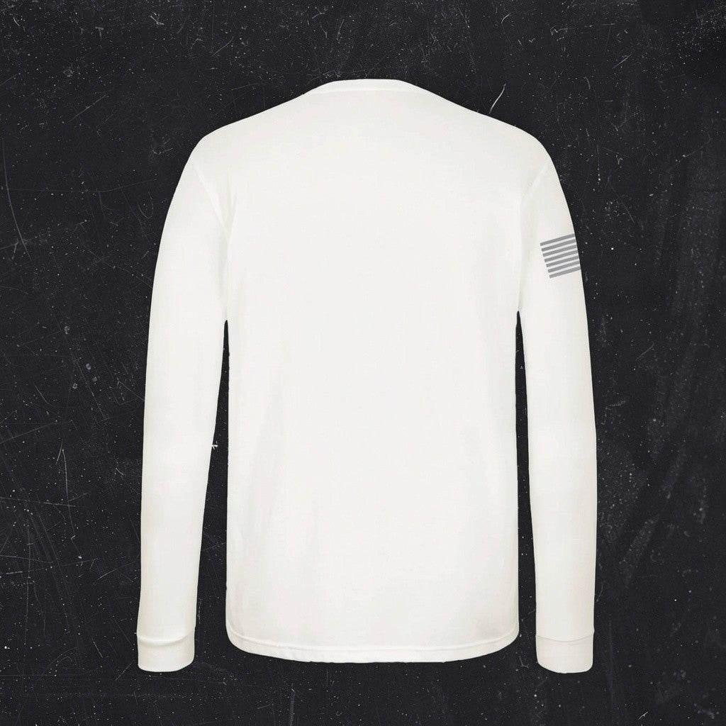 Men's Long Sleeve White/Grey