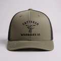 Embroidered Logo Snapback Trucker Hat - OD Green/Black